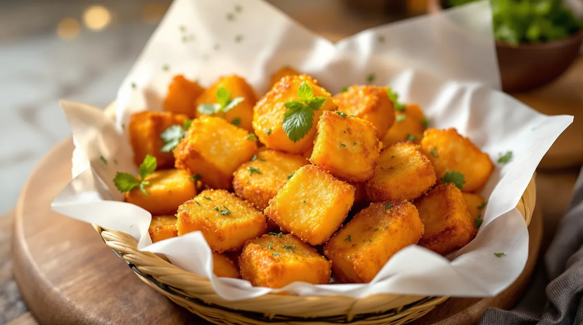 Halloumi croustillant au sésame, version four